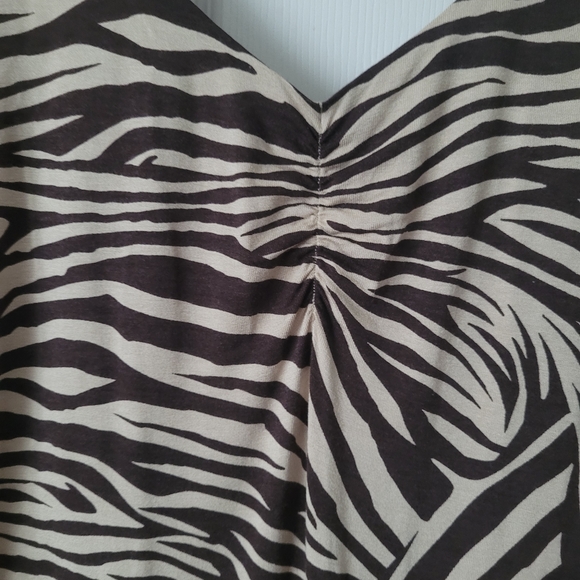 H&M Zebra Print Maxi Dress, Size Xl - Picture 2 of 5